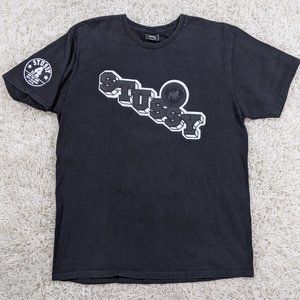 Stussy Big 4 Tour Shirt Men Large Spellout A34